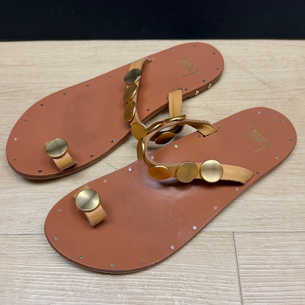 Beek Ruby Slip-On Slide Sandals Open Round Toe Women's Honey, SIZE 7 US - Picture 4 of 7